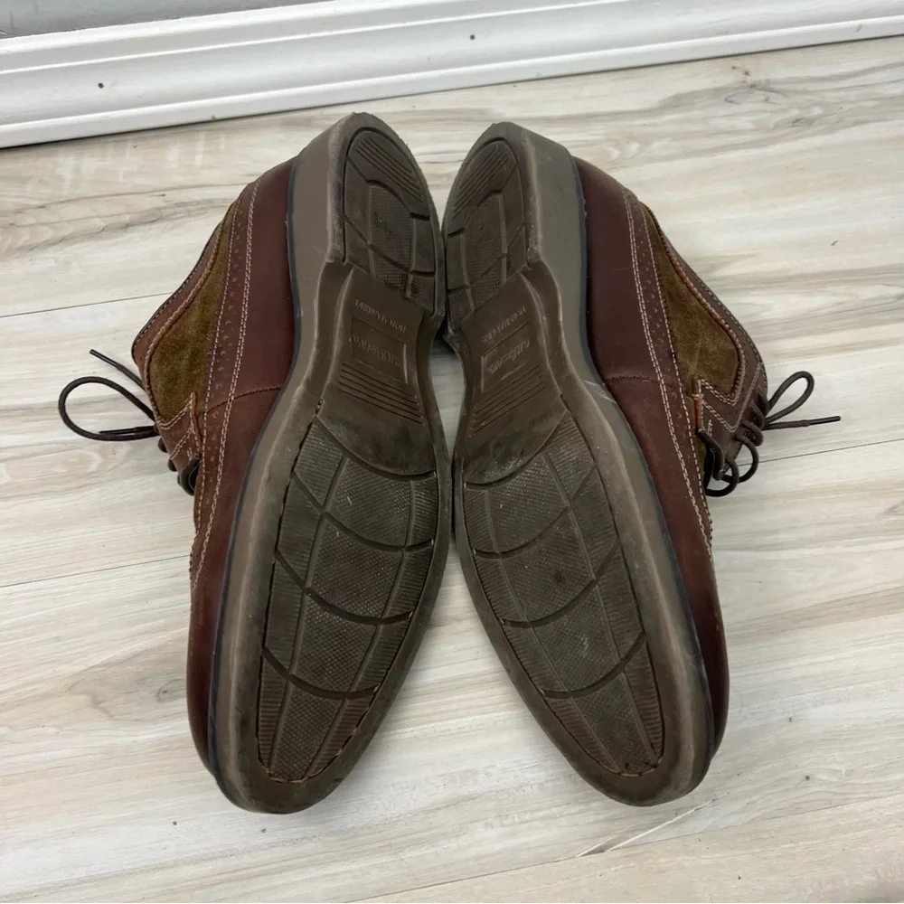 Bass Brown Oxford Leather Suede Shoes